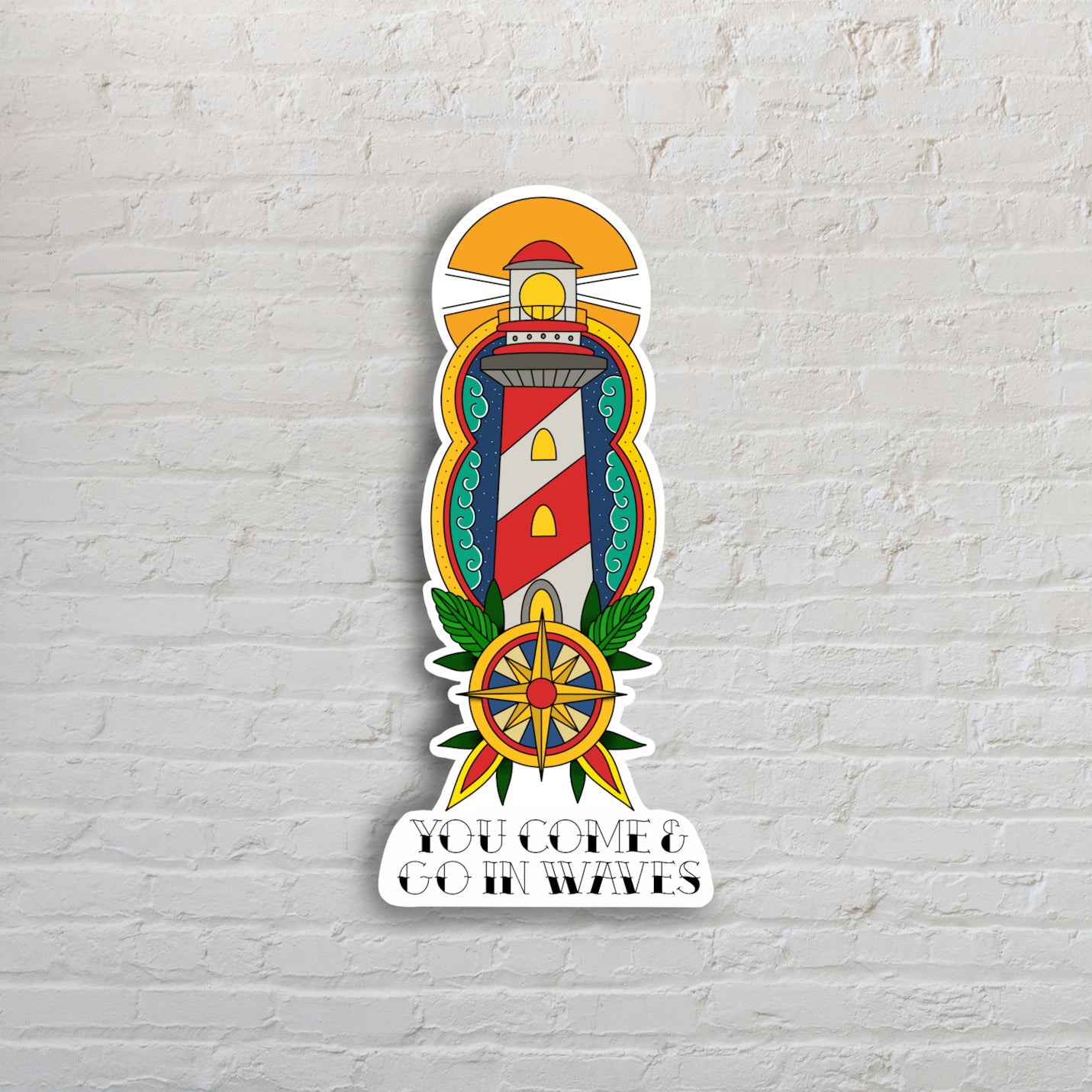 Waves Sticker